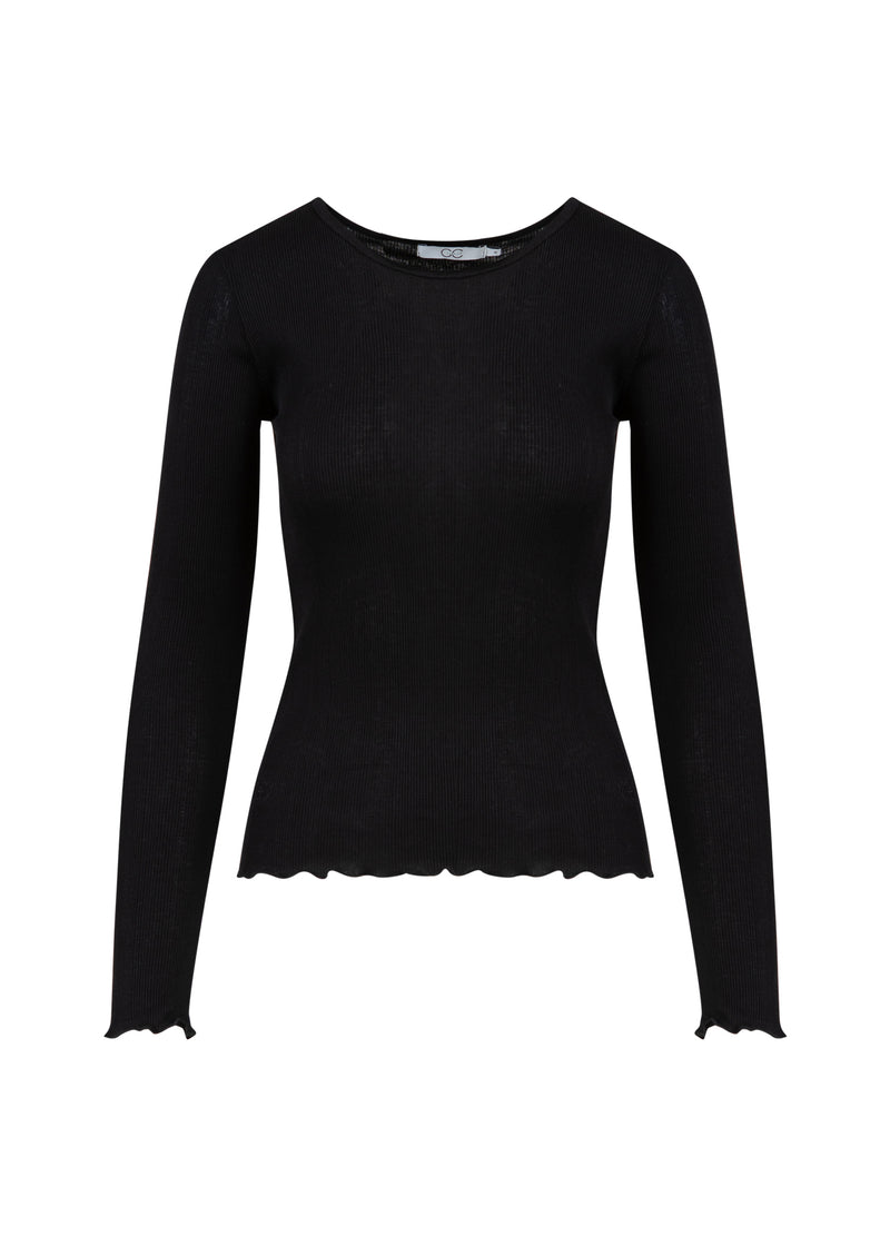 CC Heart CC HEART POPPY SILK RIBB BLOUSE Shirt/Blouse Black - 100