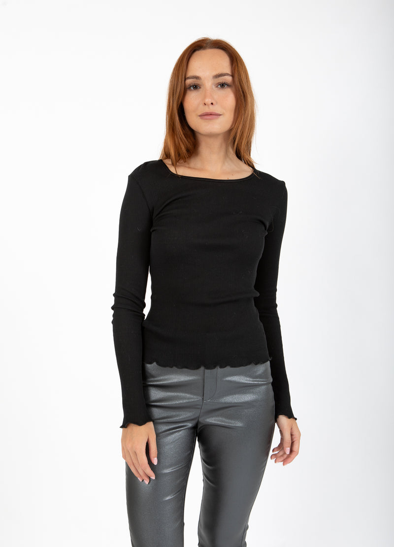 CC Heart CC HEART POPPY SILK RIBB BLOUSE Shirt/Blouse Black - 100