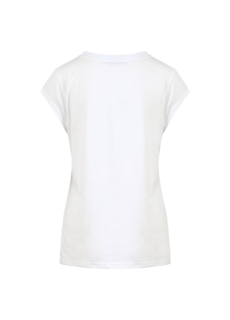 CC Heart CC HEART POSITIVITY T-SHIRT - KORT ÄRM T-Shirt White/gold - 200