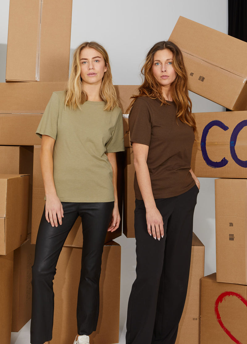 CC Heart CC HEART REGULJÄR T-SHIRT T-Shirt Dusty olive - 479