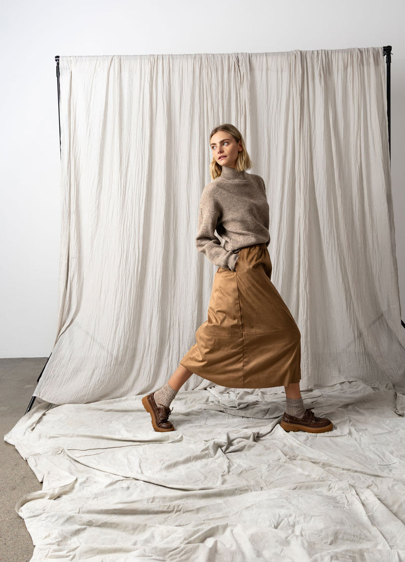 CC Heart CC HEART ROMY LÅNG KJOL Skirt Golden brown - 792