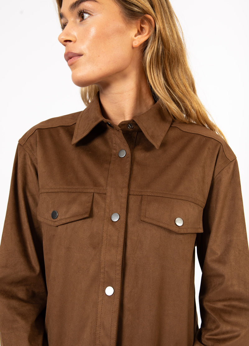 CC Heart CC HEART ROMY SKJORTA JACKA Outerwear Chocolate brown - 349