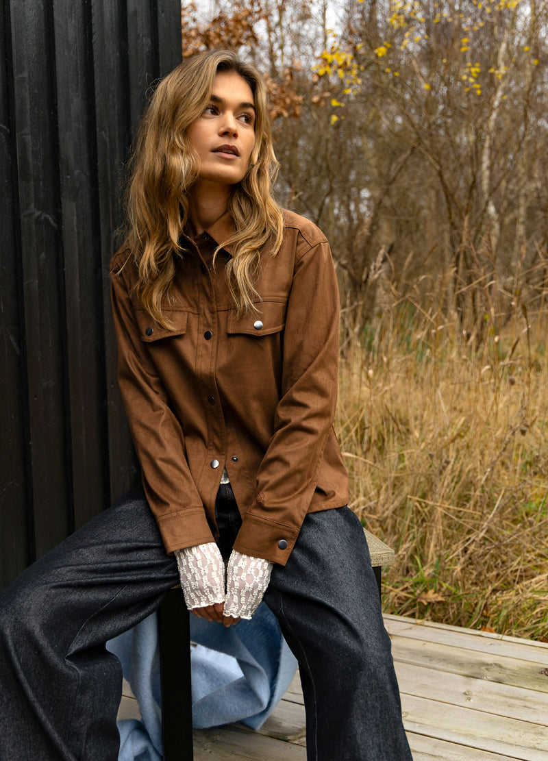 CC Heart CC HEART ROMY SKJORTA JACKA Outerwear Chocolate brown - 349