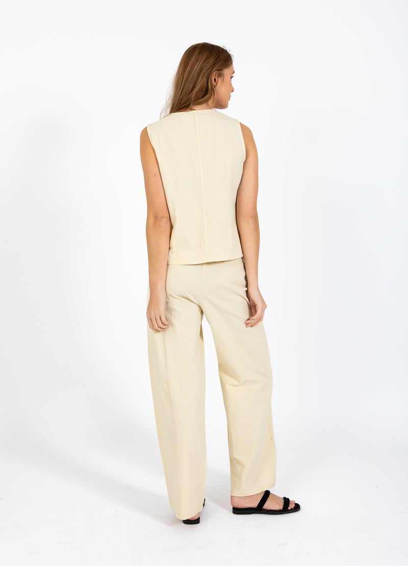CC Heart CC HEART SCOUT BYXOR I LINNE-LOOK Pants Light honey - 790