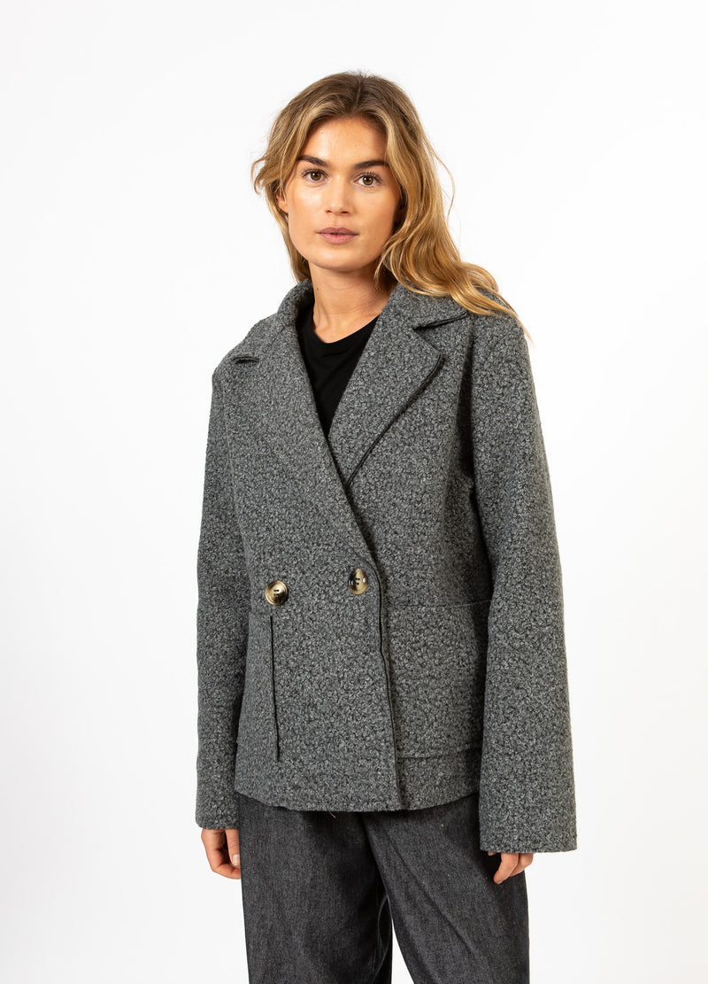 CC Heart CC HEART SIENNA BOUCLE JACKA Outerwear Dark Grey - 101