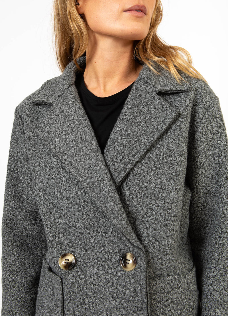 CC Heart CC HEART SIENNA BOUCLE JACKA Outerwear Dark Grey - 101
