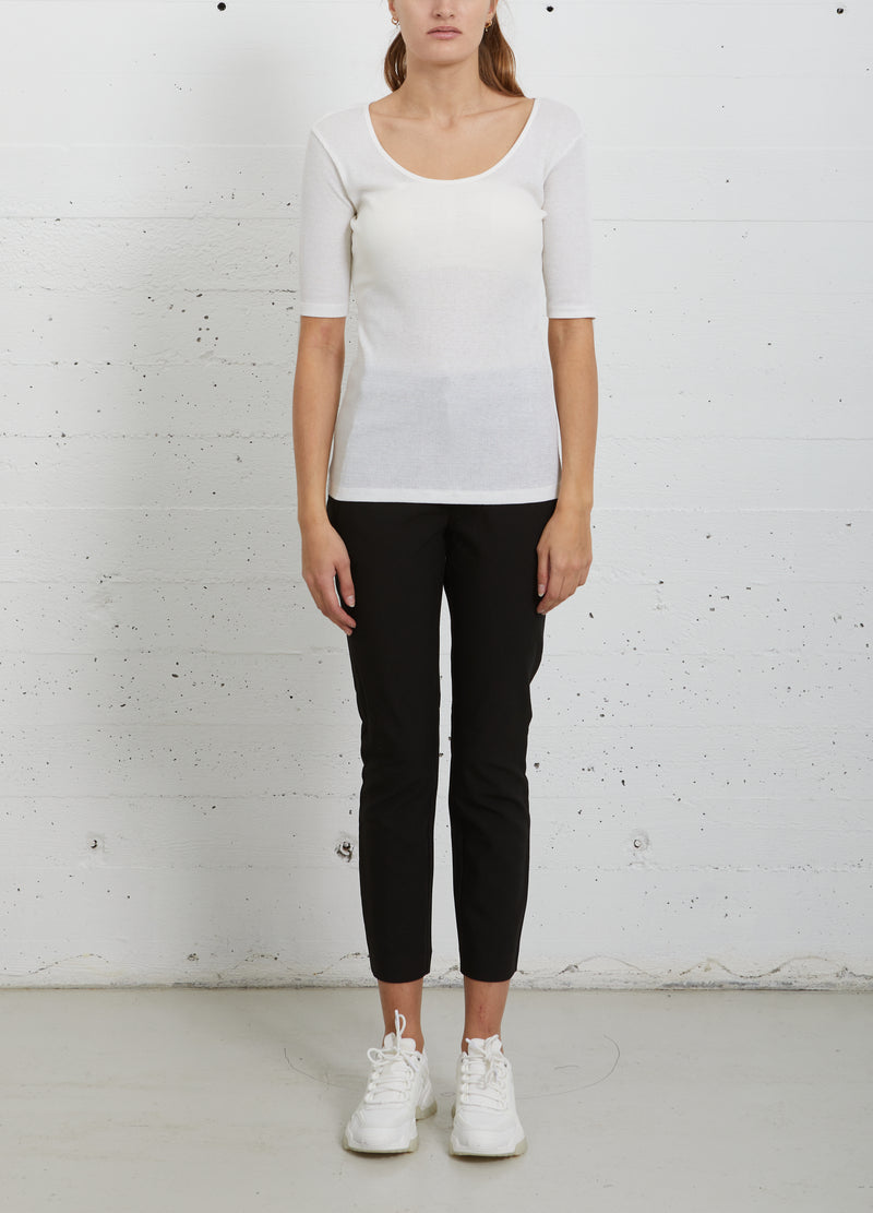 CC Heart CC HEART SILK SCOOP-RINGAD T-SHIRT Top - Short sleeve White - 200