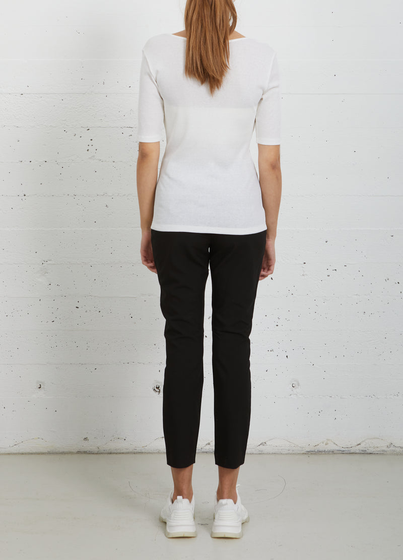 CC Heart CC HEART SILK SCOOP-RINGAD T-SHIRT Top - Short sleeve White - 200