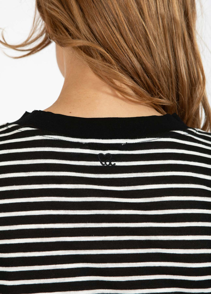CC Heart CC HEART SILLA RANDIG KORTÄRMAD T-SHIRT T-Shirt Black/off white stripes - 105