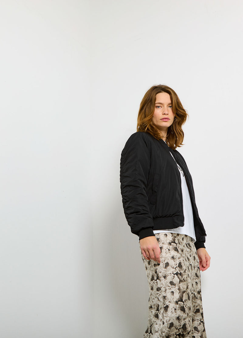 CC Heart  CC HEART SKYLER MEDELLÅNG KJOL MED TRYCK Skirt Black/cream rose - 166
