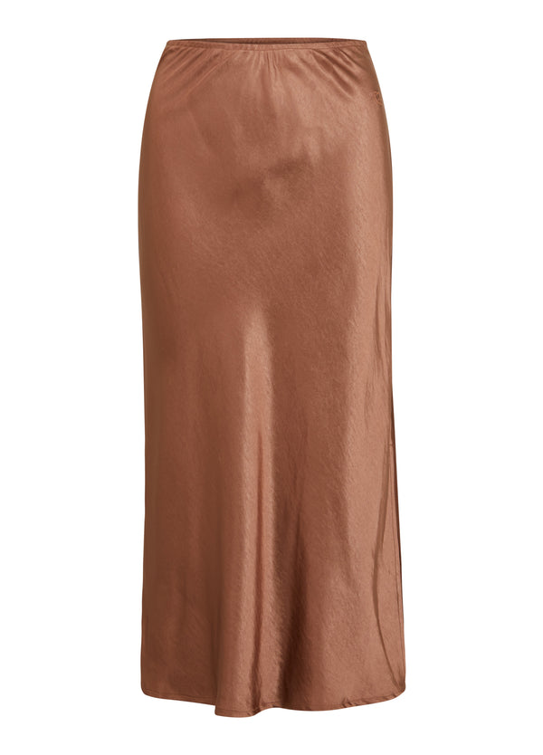 CC Heart CC HEART SKYLER MELLANLÅNG KJOL Skirt Metallic brown - 333