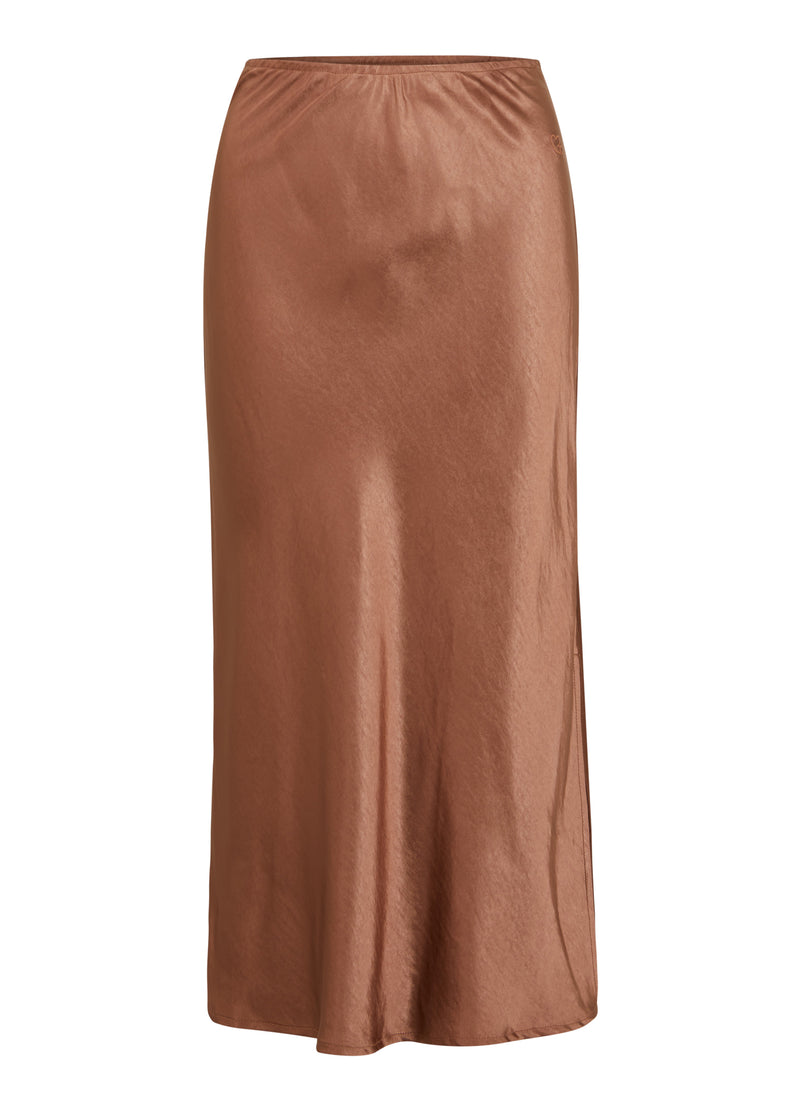 CC Heart CC HEART SKYLER MELLANLÅNG KJOL Skirt Metallic brown - 333