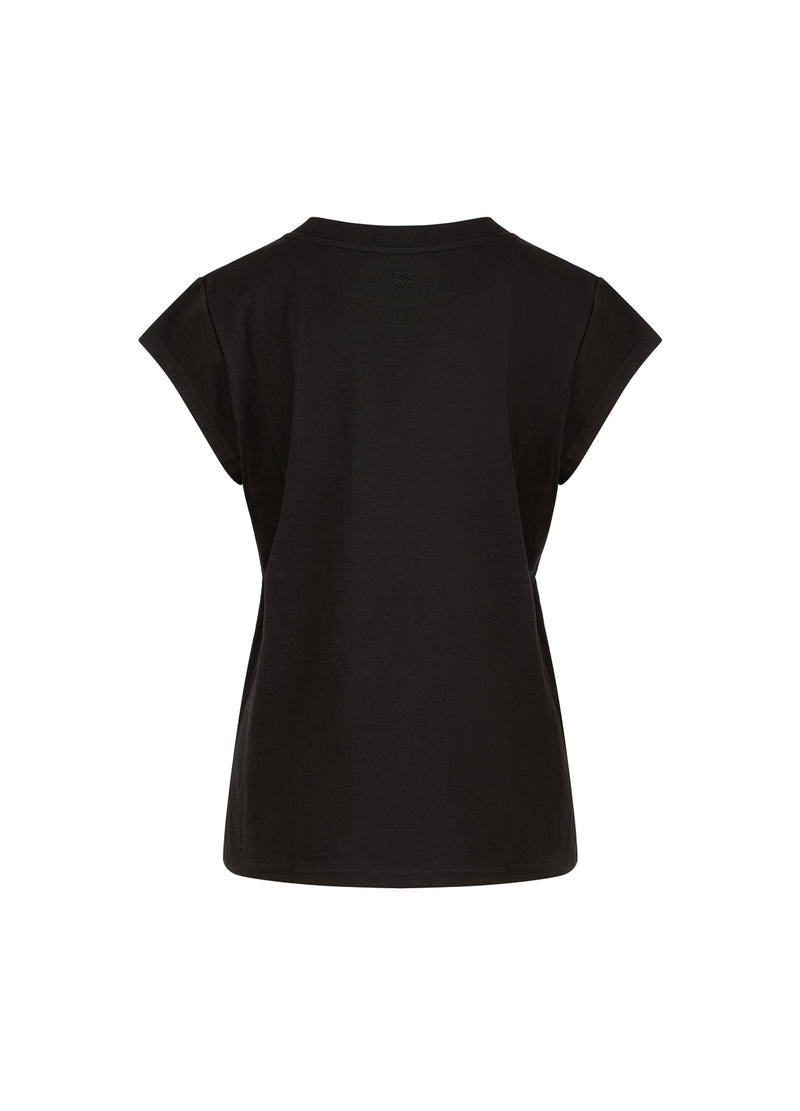 CC Heart CC HEART SOLEIL TEE - CAP ÄRMAR T-Shirt Black - 100