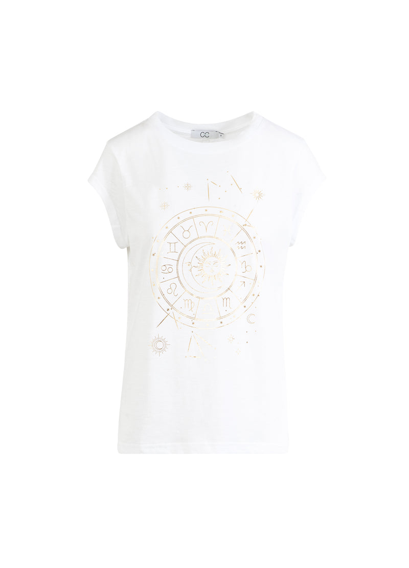 CC Heart CC HEART SOLEIL TEE - CAP ÄRMAR T-Shirt White - 200