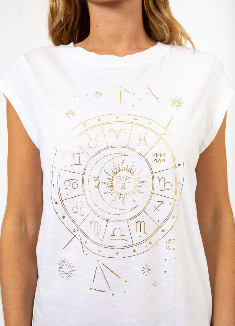 CC Heart CC HEART SOLEIL TEE - CAP ÄRMAR T-Shirt White - 200