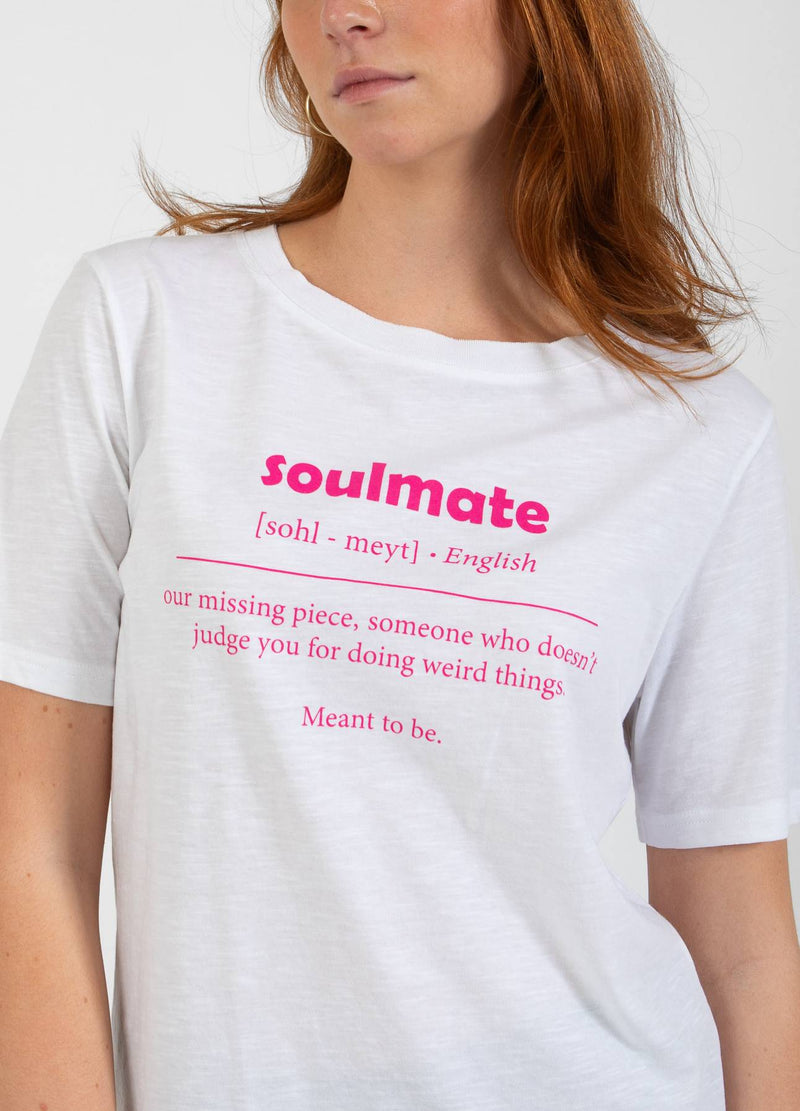 CC Heart CC HEART SOULMATE T-SHIRT - MELLANÄRM T-Shirt White - 200