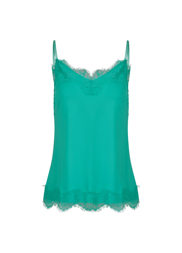 CC Heart CC HEART SPITZENTOP Top - Short sleeve Clover green - 408