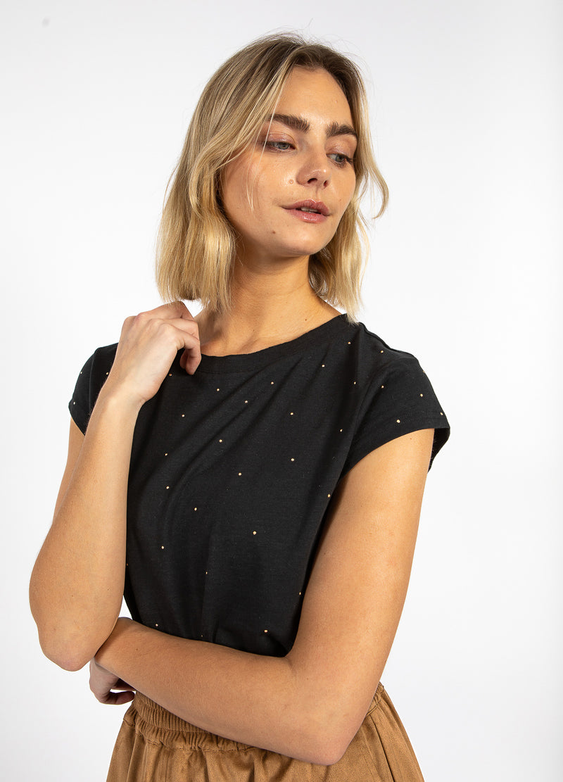 CC Heart CC HEART STUD TEE T-Shirt Black - 100