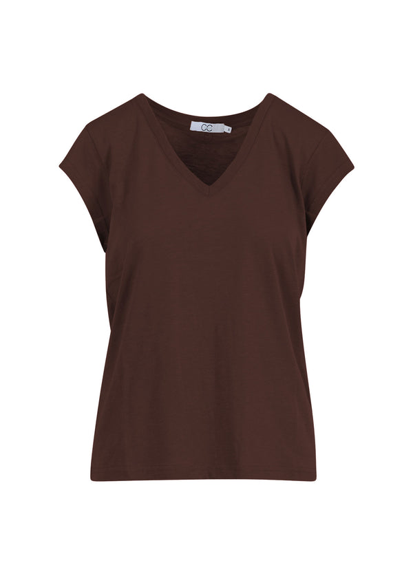 CC Heart CC HEART T-SHIRT MED V-HALT T-Shirt Chocolate nut - 389