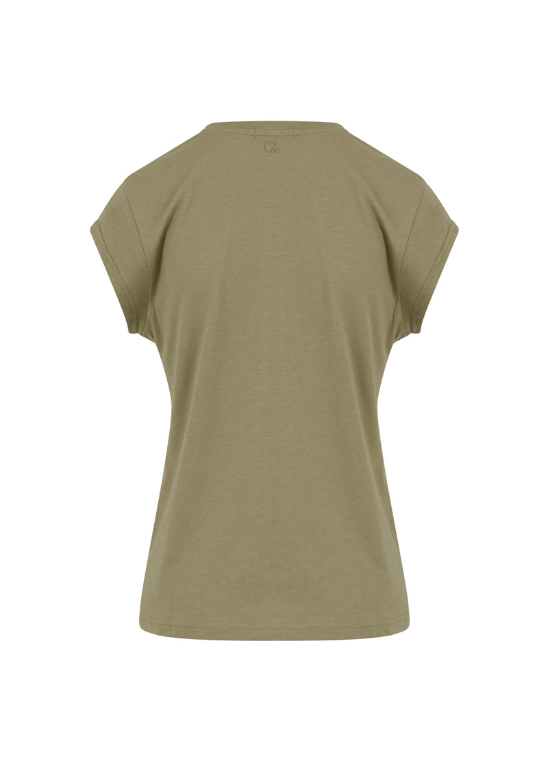 CC Heart CC HEART T-SHIRT MED V-HALT T-Shirt Dusty olive - 479