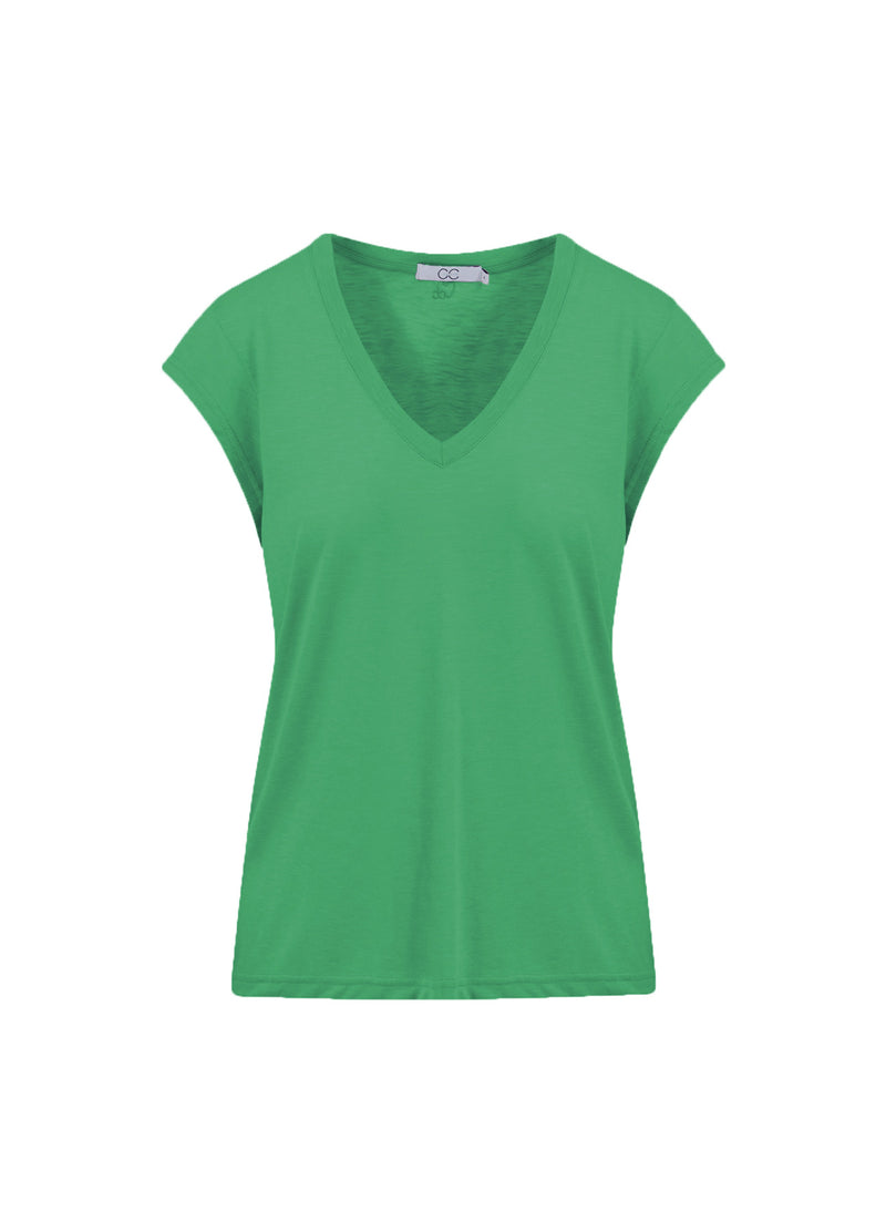 CC Heart CC HEART T-SHIRT MED V-HALT T-Shirt Emerald green - 402