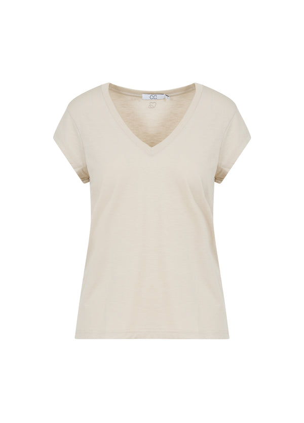 CC Heart CC HEART T-SHIRT MED V-HALT T-Shirt Light khaki - 435