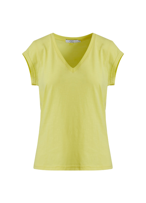 CC Heart CC HEART T-SHIRT MED V-HALT T-Shirt Warm lemon - 784