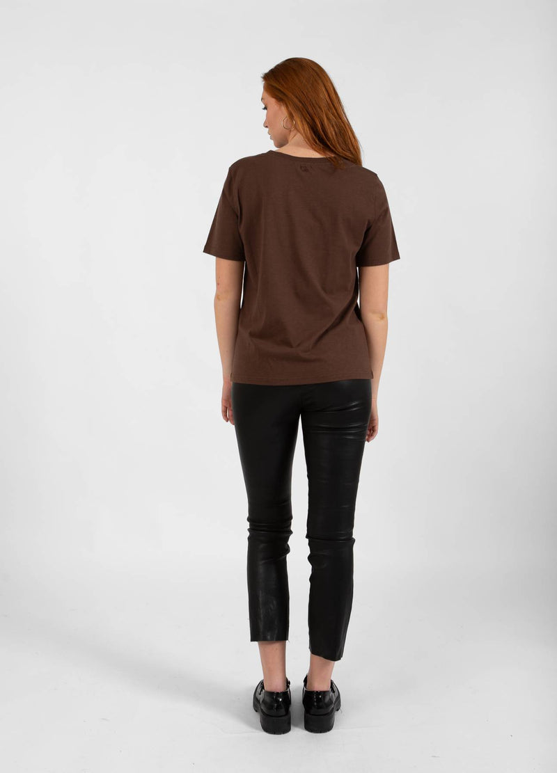 CC Heart CC HEART TOI T-SHIRT - MELLANÄRM T-Shirt Chocolate nut - 389