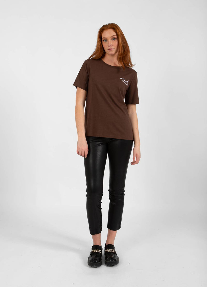 CC Heart CC HEART TOI T-SHIRT - MELLANÄRM T-Shirt Chocolate nut - 389