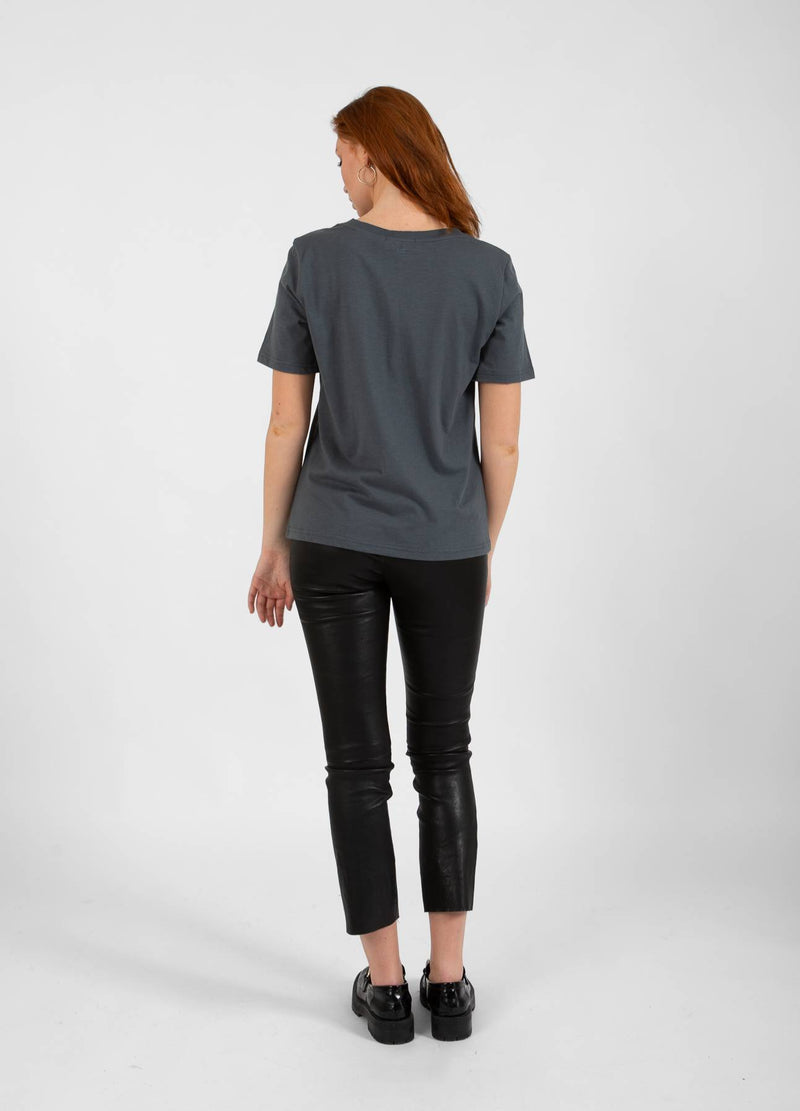 CC Heart CC HEART TOI T-SHIRT - MELLANÄRM T-Shirt Dark Stone Grey - 149