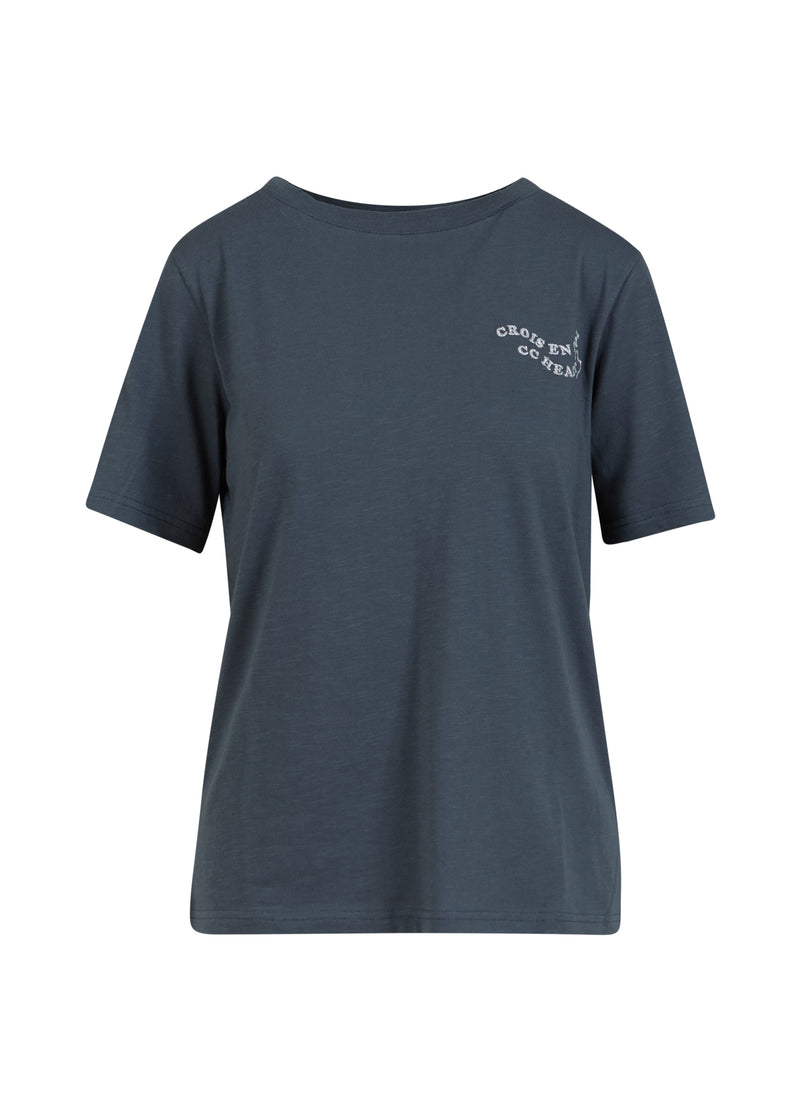 CC Heart CC HEART TOI T-SHIRT - MELLANÄRM T-Shirt Dark Stone Grey - 149