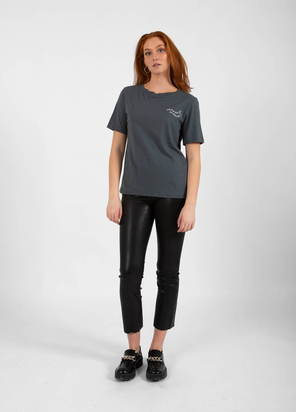 CC Heart CC HEART TOI T-SHIRT - MELLANÄRM T-Shirt Dark Stone Grey - 149