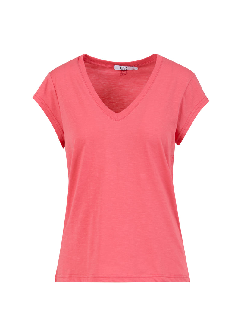 CC Heart CC HEART T-SHIRT MED V-HALT T-Shirt Light intense pink - 660