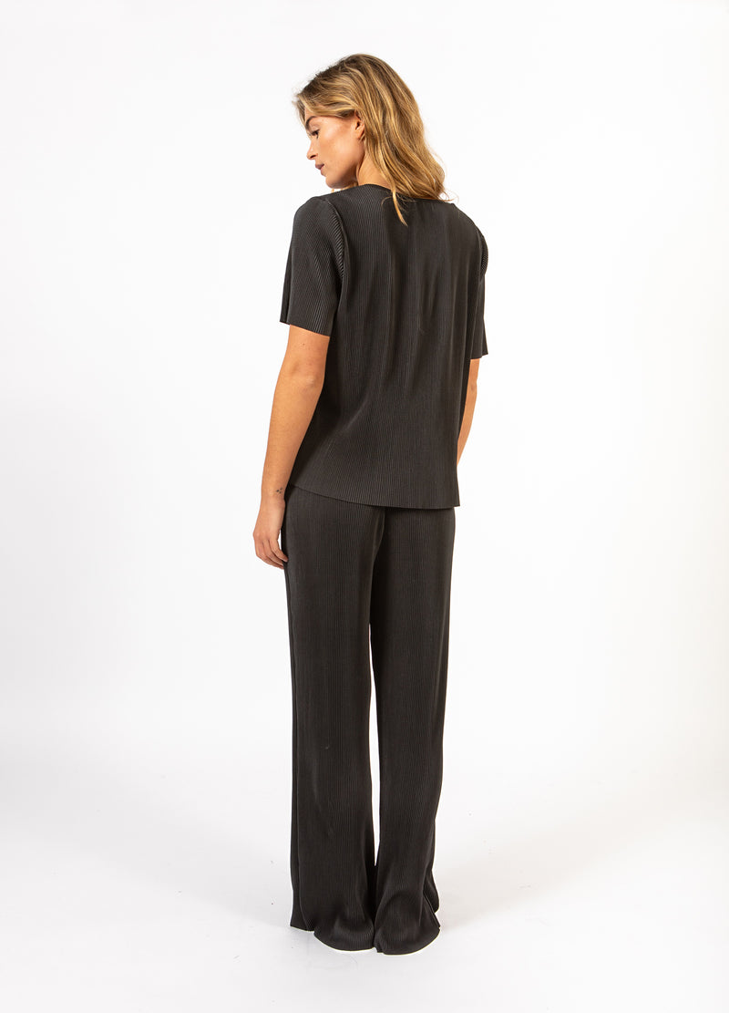 CC Heart CC HEART VIVIAN BLOUSE MED KORTA ÄRMAR Shirt/Blouse Black - 100