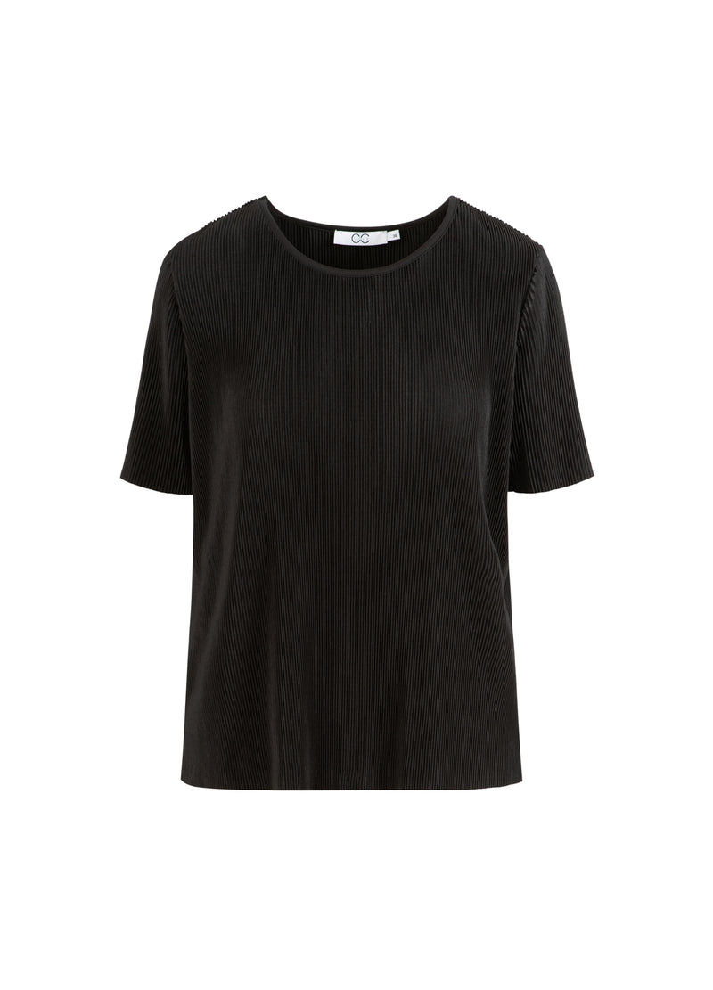 CC Heart CC HEART VIVIAN BLOUSE MED KORTA ÄRMAR Shirt/Blouse Black - 100