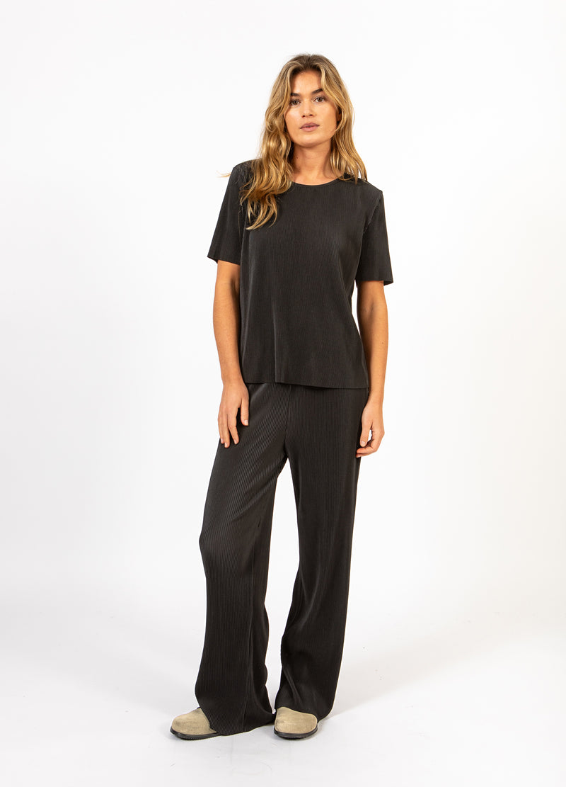 CC Heart CC HEART VIVIAN BLOUSE MED KORTA ÄRMAR Shirt/Blouse Black - 100
