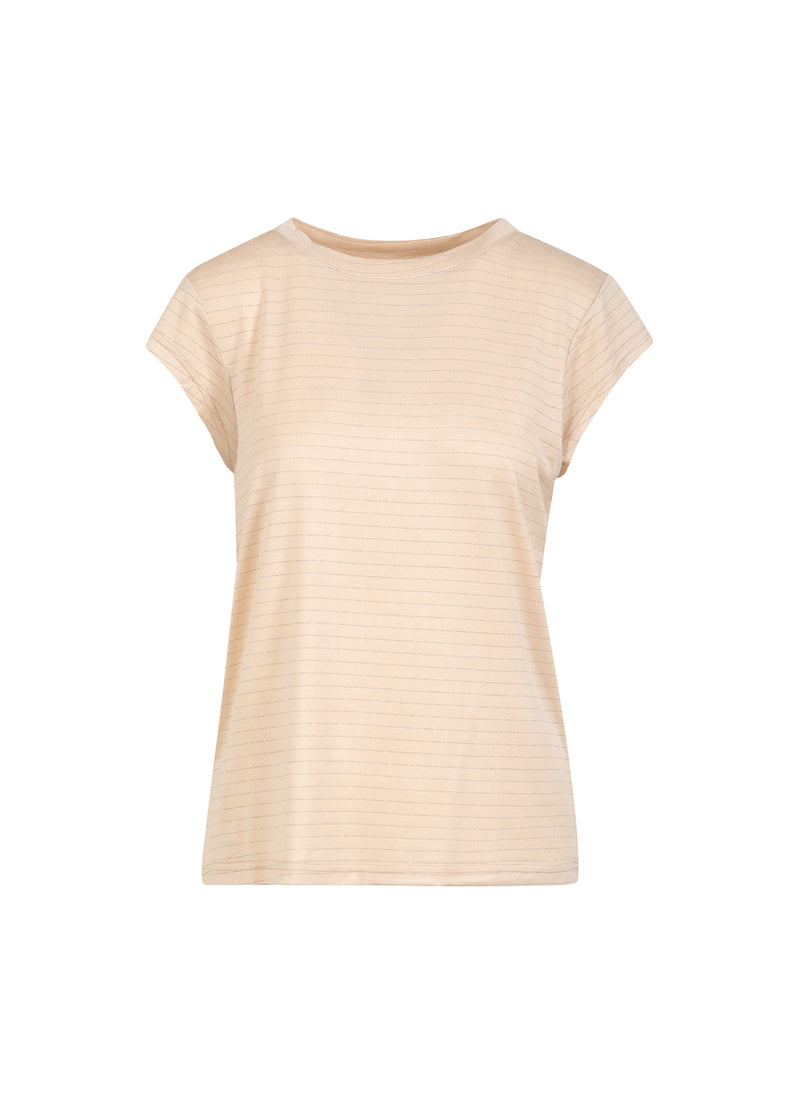 CC Heart CC HJÄRTA GLITTER TEE - KORT ÄRM T-Shirt Creme lurex - 241