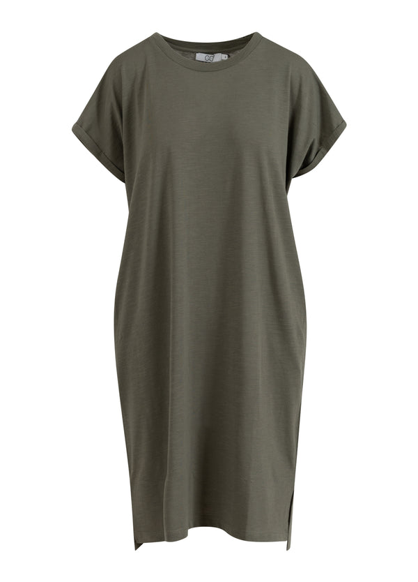 CC Heart CC HJÄRTA JERSEY KLÄNNING Dress Moss Green - 469