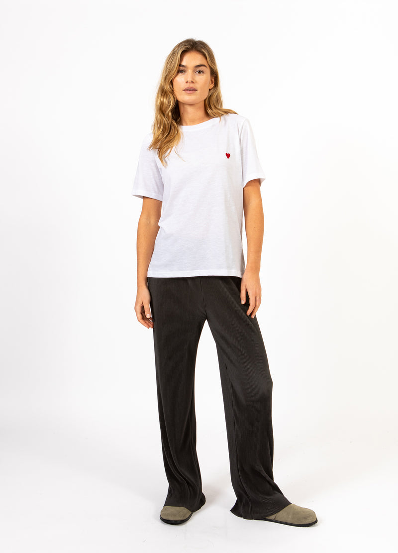CC Heart CC HJÄRTA KYSS TEE - MELLANÄRMAR T-Shirt White - 200