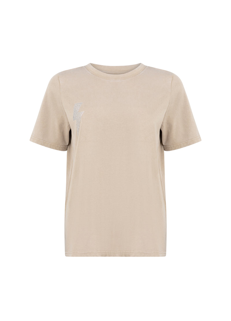 CC Heart CC HJÄRTA LIGHTNING TEE - MITTÄRM T-Shirt Washed sand - 365