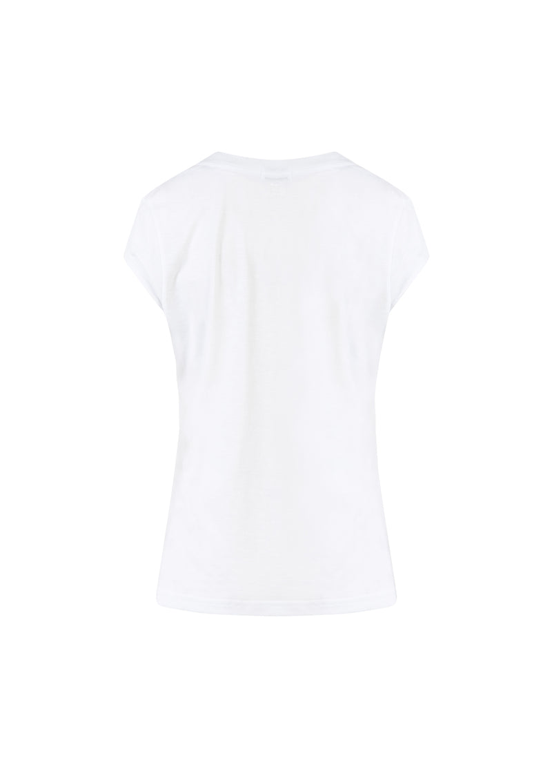 CC Heart CC HJÄRTA NOSTALGI TEE - KEPSÄRMAR T-Shirt White/Rose gold emb - 200