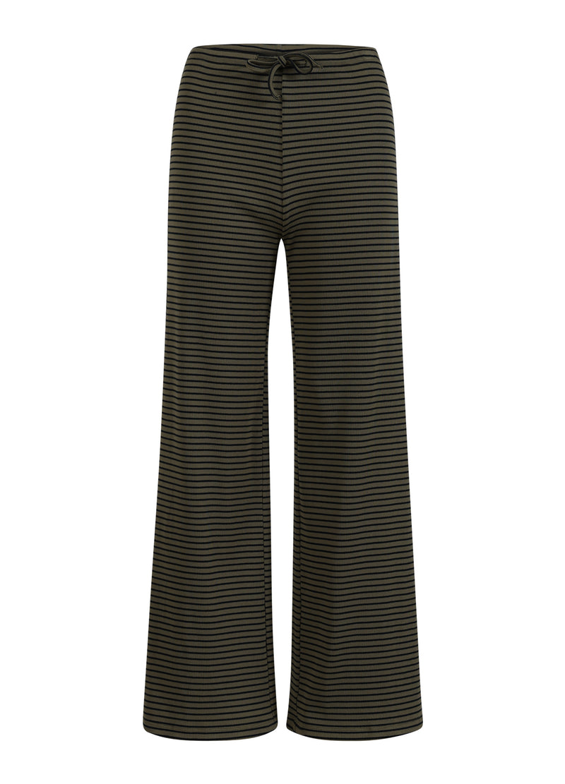 CC Heart CC HEART KAROLINE RIB BYXOR Pants Olive/navy stripe - 432