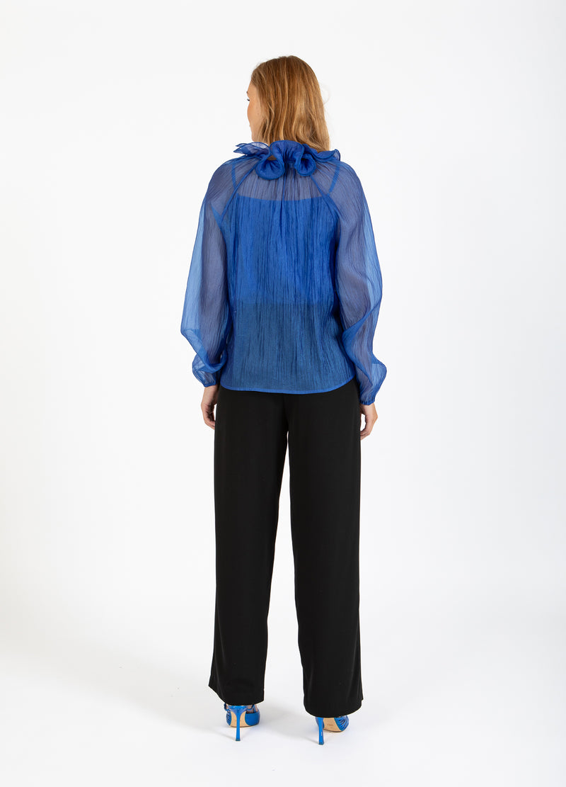 Coster Copenhagen CHIFFONG BLOUS Shirt/Blouse Rich blue - 583