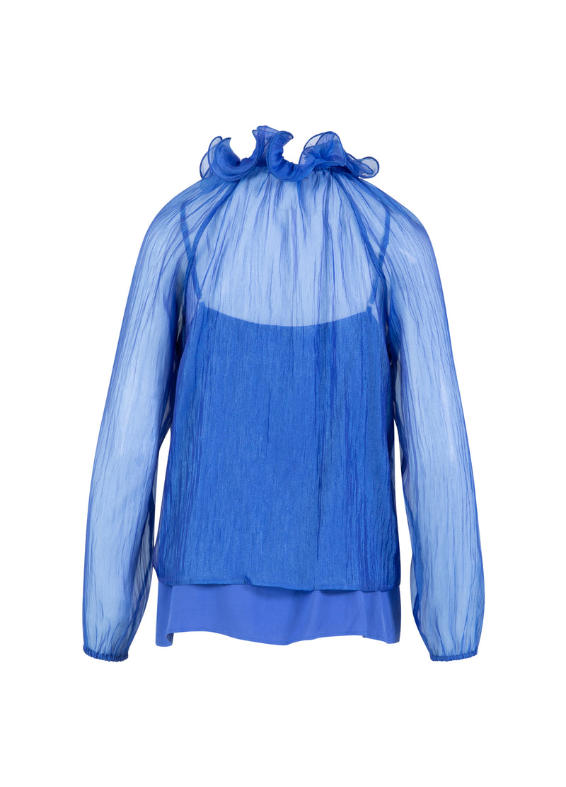 Coster Copenhagen CHIFFONG BLOUS Shirt/Blouse Rich blue - 583