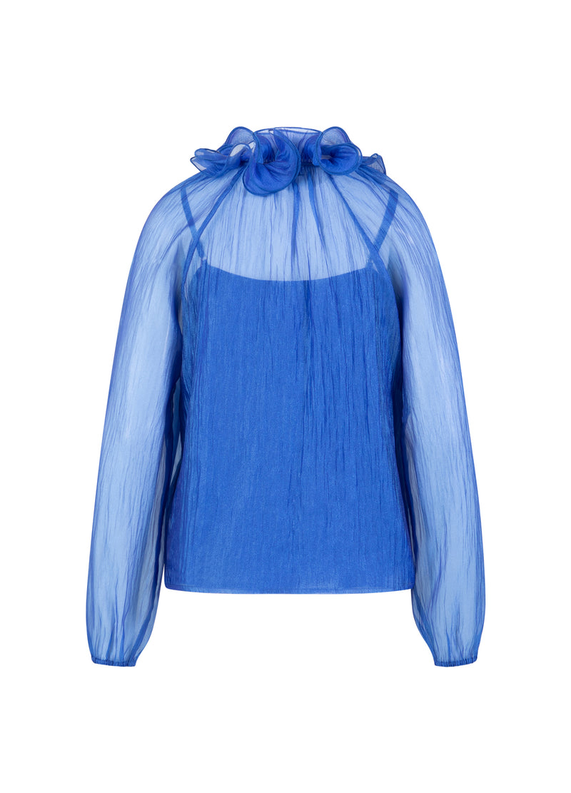 Coster Copenhagen CHIFFONG BLOUS Shirt/Blouse Rich blue - 583