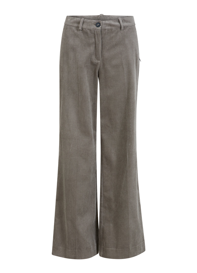 Coster Copenhagen CORDBYXOR - PETRA-PASSFORM Pants Warm grey - 197