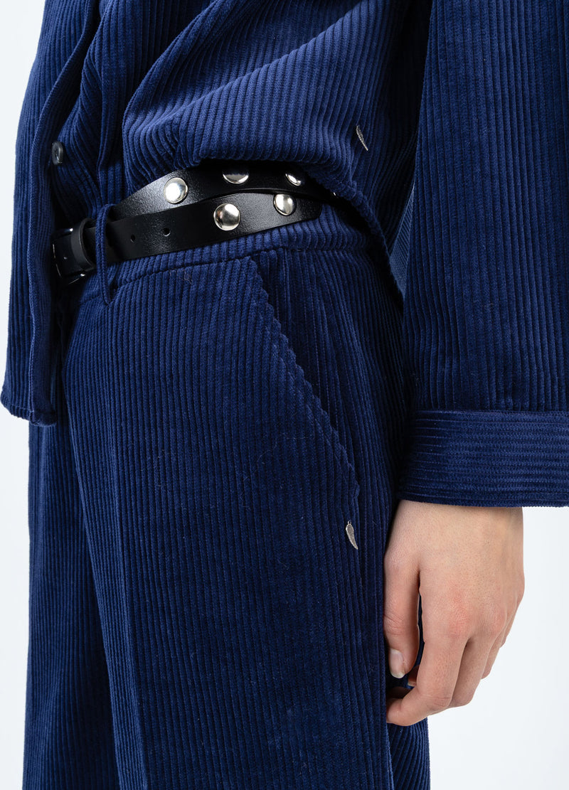 Coster Copenhagen CORDBYXOR - PETRA PASSFORM Pants Eclipse blue -555