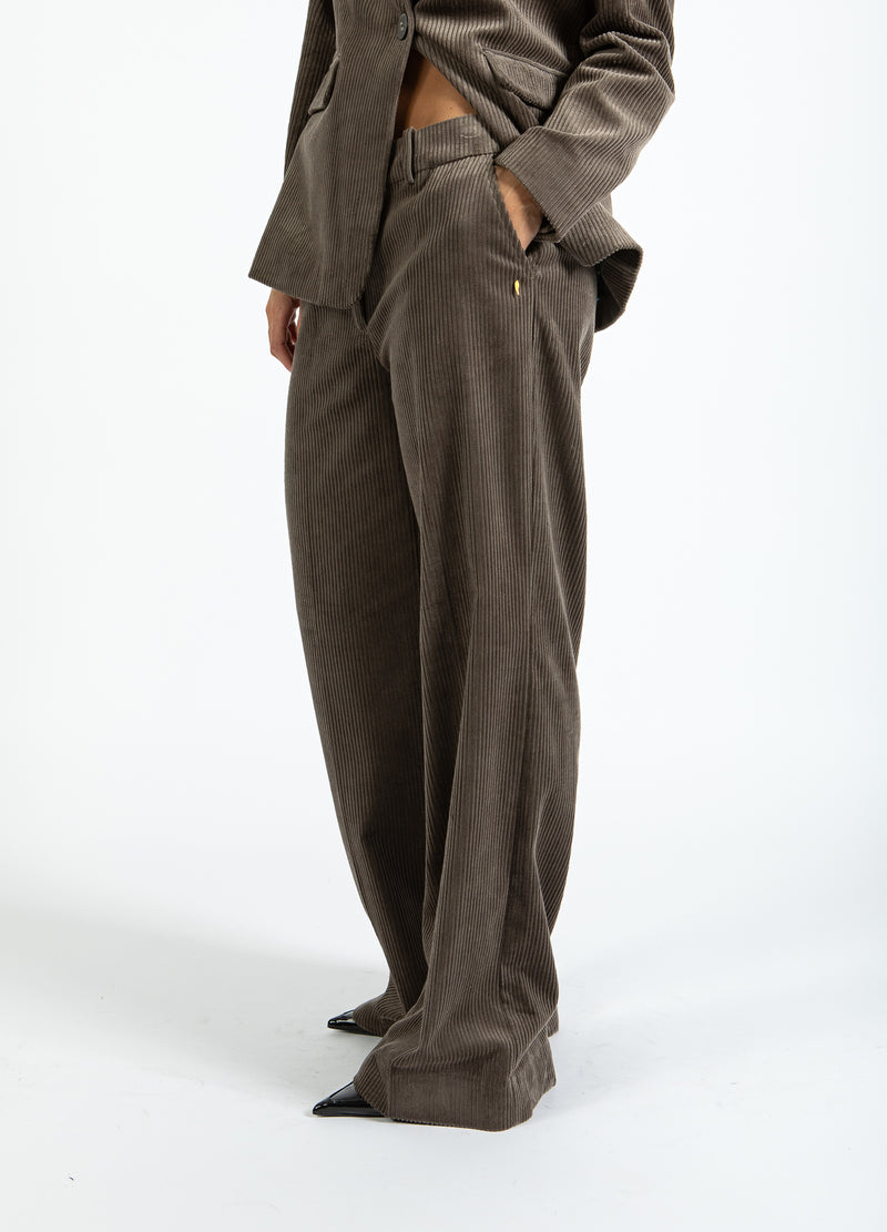 Coster Copenhagen CORDBYXOR KOSTYM - PETRA PASSFORM Pants Dove grey - 155