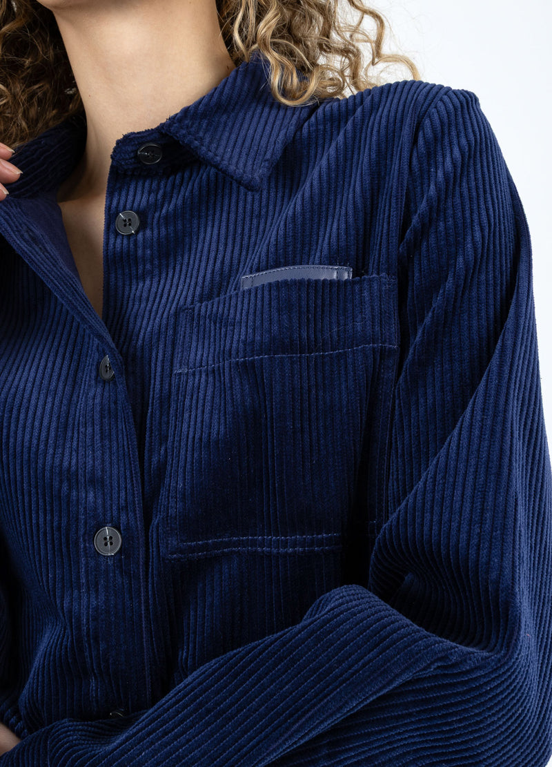 Coster Copenhagen CORDSKJORTA Shirt/Blouse Eclipse blue - 555