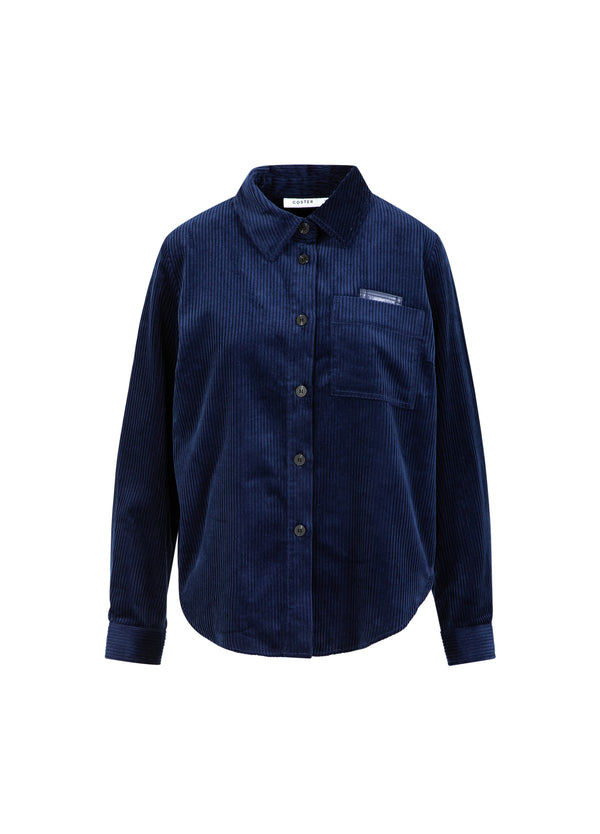 Coster Copenhagen CORDSKJORTA Shirt/Blouse Eclipse blue - 555